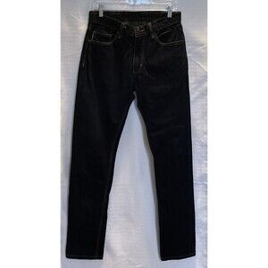 Rocker Denim Selvedge Unique Custom Made Straight Leg Jeans Mens 30x31 Dark Blue